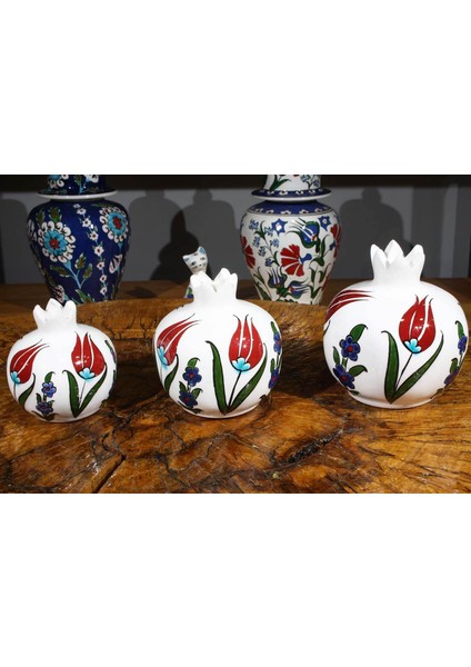 Lale Motif 3lü Nar Takımı