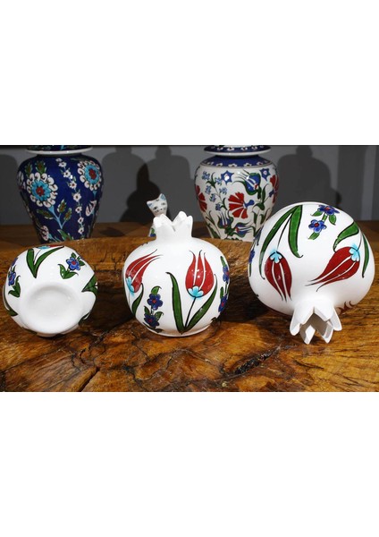 Lale Motif 3lü Nar Takımı