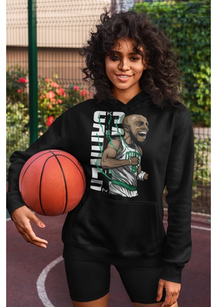 Fuddy Moda Kevin Garnett Baskılı Kapüşonlu Sweatshirt