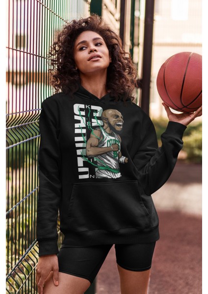 Fuddy Moda Kevin Garnett Baskılı Kapüşonlu Sweatshirt