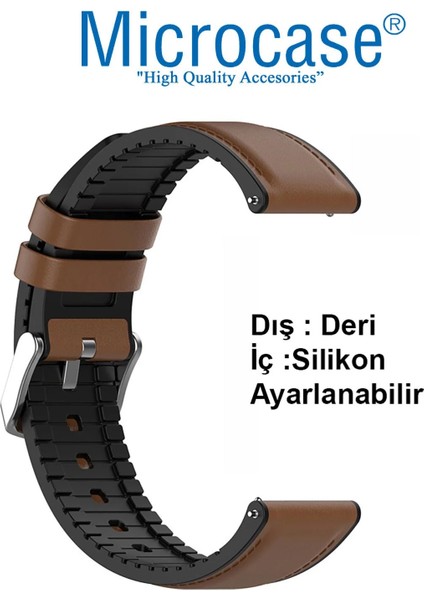 Huawei Watch 4 Pro Için Tokalı Deri Kordon Kayış - KY87