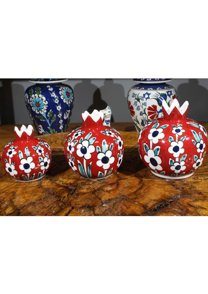 Kırmızı Zemin Hayat Ağacı Nar Takımı