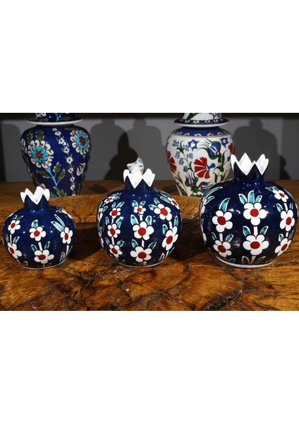 Mavi Zemin Hayat Ağacı Nar Takımı