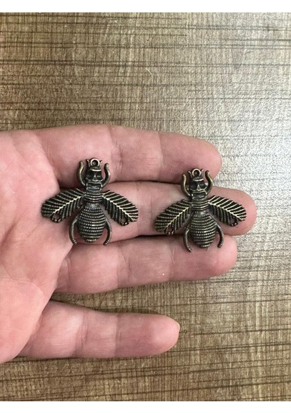 3x4 cm Ikili Çelik Arı Apolet Arma Omuz Dikiş Hobi Dikiş Aksesuarı
