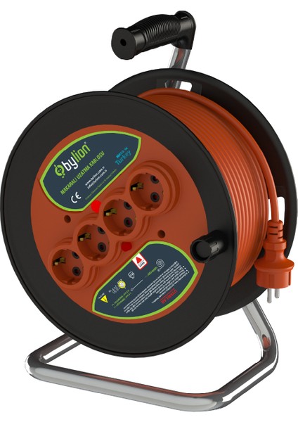 Makaralı Seyyar Uzatma Kablosu 20M 3*1.5 mm