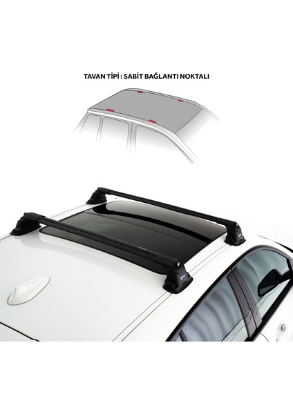 Bmw 1-Serisi (F40) 2020-2023 Turtle Air3 Ara Atkı Siyah