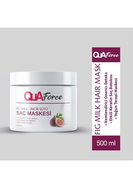 İncir Sütü Saç Maskesi Nemlendirici,onarıcı Detox,düzleştirme,elektriklenme Karşıtı 500 ml