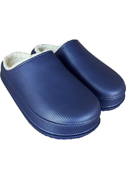 İçi Yünlü Su Geçirmez Kapalı Unisex Terlik LACİVERT fiyatları
