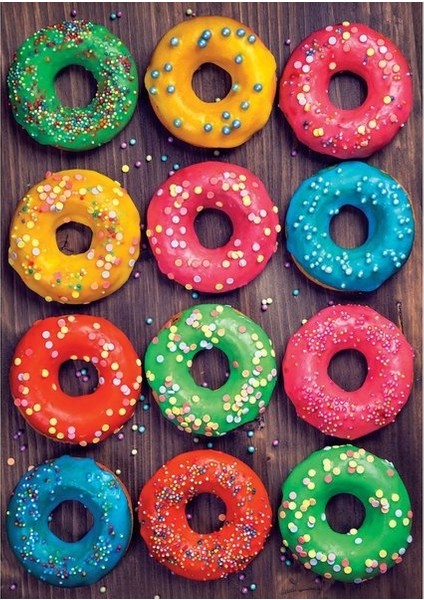 500 Donuts De Colores Fsc(R)