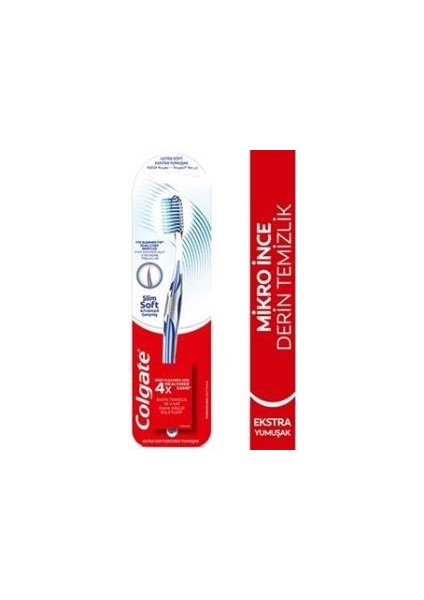 2'li Colgate Diş Fırçası Slim Soft Advanced Eks. Yumuşak