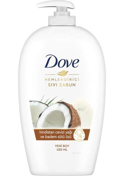 Sıvı Sabun 450 ml. Coconut ve Badem Sütü (6'lı)