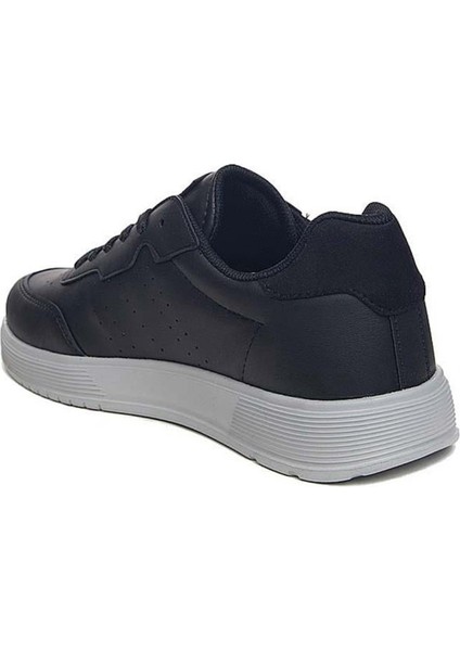 158 Mr Erkek Siyah-Buz Cilt Sneaker Ayakkabı