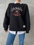 Nakış Işlemeli ,bisiklet Yaka ,oversize ,trend,şık,3 Iplik Şardonlu, Kadın Sweatshirt 4