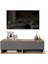 Delphin 100 cm Raflı Kapaklı Tv Ünitesi DLP13-AA Çam-Antrasit Gri 3