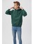 Erkek Kapüşonlu Yeşil Basic Sweatshirt 065809-71580 1