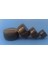 4 Parça Siyah Seyahat Seti 150-100-50-25 ml Boş Plastik Kozmetik - Pomat - Krem Kutusu 2