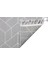 Cagliari Gri Geometrik Mikropolyester Makine Halısı 4