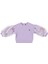 Kız Bebek Kolları Tül Detaylı Sweatshirt 1