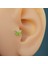 Fıstık Yeşil Kelebekli Piercing Helix Kıkırdak Conch Lob Silver 2