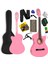 CG-395PK Pembe Renk Kesik Klasik Gitar 4/4 Yetişkin Boy Sap Ayarlı Full Set 1