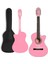 CG-395PK Pembe Renk Kesik Klasik Gitar 4/4 Yetişkin Boy Sap Ayarlı Full Set 2