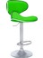 Zen Bar Taburesi - Yeşil Modern Deri Metal Ataklı Yüksek Tezgah Sandalyesi - 9549S0513 1