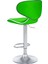 Zen Bar Taburesi - Yeşil Modern Deri Metal Ataklı Yüksek Tezgah Sandalyesi - 9549S0513 2