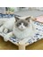 1 Donanma Kedi 51X44X13 cm Yükseltilmiş Kedi Yatak Evi Kedi Hamak Yatak Ahşap Kanvas Kedi Salon Yatak Küçük Köpekler Için Tavşan Kediler Dayanıklı Tuval Pet House Malzemeleri (Yurt Dışından) 3