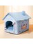 Bir 39X32X34 cm Köpek Evi Pet Kedi Yatak Kış Köpek Villa Uyku Kulübesi Çıkarılabilir Yuva Sıcak Kapalı Mağara Kanepe Evcil Hayvan Malzemeleri (Yurt Dışından) 1