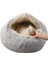 Pembe Uzun Peluş 50 cm 2 In 1pet Köpek Kedi Yatak Yuvarlak Peluş Kedi Sıcak Yatak Evi Küçük Köpekler Kediler Için Yumuşak Uzun Peluş Yatak Yuva Çörek Isınma Uyku Yatağı (Yurt Dışından) 2