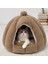 Haki 48CMX40CM Kış Sıcak Pet Köpek Yatağı Köpek Kulübesi Kedi Evi Uyku Tulumu Kabak Köpek Yastık Mat Kedi Aksesuarları Ev Kediler Için Cama Gato (Yurt Dışından) 2