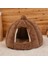 Haki 48CMX40CM Kış Sıcak Pet Köpek Yatağı Köpek Kulübesi Kedi Evi Uyku Tulumu Kabak Köpek Yastık Mat Kedi Aksesuarları Ev Kediler Için Cama Gato (Yurt Dışından) 3