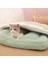 Açık Yeşil S 57X47CM Hoopet Kedi Uyku Yatağı Warmkediler Için Uyku Tulumu Derin Uyku Kış Rahat Mat Ev Yavru Kediler Için Yuva Yastığı Yorgan ile (Yurt Dışından) 3