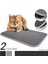 Siyah 40X50 cm Pet Kedi Kumu Mat Çift Katmanlı Su Geçirmez Çöp Kedi Yatak Pedleri Kediler Için Ev Temiz Süper Hafif Taşıması Kolay Pürüzsüz Yüzey (Yurt Dışından) 2