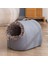 Derin Gri 48X34X32 cm Nefes Pet Kedi Yatak Evi Kış Sıcak Mağara Köpek Kulübesi Köpek Yavrusu Derin Uyku Ev Taşınabilir Kedi Uyku Tulumu Pet Malzemeleri (Yurt Dışından) 1