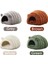 Beyaz L (50X40X38 Cm) Sıcak Kedi Yatak Pet Köpek Kedi Evi Kış Köpek Kedi Yastık Mat Kapalı Sepet Mağara Kulübesi Yuva Kediler Evcil Hayvanlar Için Ürünler Nido De Gato (Yurt Dışından) 3