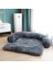 3028 Koyu Gri S 100X85X16 cm Kabarık Köpek Yatağı Pet Kanepe Mat Kedi Için Uzun Peluş Evcil Hayvan Yastığı Kış Köpekler Ev Mobilyaları Koruyucu Paspaslar Küçük Orta Büyük Köpek Için (Yurt Dışından) 1