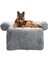 3028 Koyu Gri S 100X85X16 cm Kabarık Köpek Yatağı Pet Kanepe Mat Kedi Için Uzun Peluş Evcil Hayvan Yastığı Kış Köpekler Ev Mobilyaları Koruyucu Paspaslar Küçük Orta Büyük Köpek Için (Yurt Dışından) 2