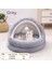 Gri S Pet House Küçük Köpek Çıkarılabilir Kedi Yatak Çadır Ev Yarı Kapalı Pet Köpek Kedi Yuva Kış Sıcak Yumuşak Pet Mağarası Evrensel Uyku Mat (Yurt Dışından) 2