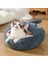 B 50X50 cm Kış Peluş Pet Kedi Yatağı Yuvarlak Kedi Yastık Kedi Evi 2 In 1 Sıcak Kedi Sepeti Kedi Uyku Tulumu Yuva Kulübesi Küçük Orta Köpek Kedi (Yurt Dışından) 3