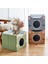 Gri S 350X350X320MM Katlanabilir Köpek Uyku Evi Köpek Kulübesi Yatak Mat Köpekler Kediler Için Kış Sıcak Kedi Yatağı Yuva Evcil Hayvan Ürünleri Sepeti Evcil Köpek Mağara Kanepe (Yurt Dışından) 2