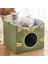 Gri S 350X350X320MM Katlanabilir Köpek Uyku Evi Köpek Kulübesi Yatak Mat Köpekler Kediler Için Kış Sıcak Kedi Yatağı Yuva Evcil Hayvan Ürünleri Sepeti Evcil Köpek Mağara Kanepe (Yurt Dışından) 4