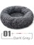 Koyu Gri XL-80CM Yuvarlak Kedi Yatağı Evi Uzun Peluş Pet Yatak Kediler Için Yastık Köpekler Için Mat Sıcak Evcil Hayvan Aksesuarları Ev Yıkanabilir Köpek Kanepe Yumuşak Uyku (Yurt Dışından) 1