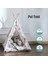 Style-8 48X48X46X32CM Taşınabilir Kedi Yatağı Sevimli Kedi Evi Sakinleştirici Teepee Kalın Yastık Gatto Malzemeleri Için Mevcut Yavru Köpek Evi Lüks Pet Çadır Ev (Yurt Dışından) 2