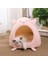 Sulu Şeftali M (38X38CM) Sıcak Konfor Kedi Yatağı Evcil Hayvan Sepeti Şezlong Yavru Kedi Evi Mat Küçük Köpekler Mağara Çadırı Sevimli Yumuşak Yastık Yıkanabilir Kedi Evi Yatakları (Yurt Dışından) 3