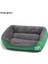 Yeşil S 45X30 X12CM Büyük Köpek Yatağı Sıcak Yumuşak Evcil Hayvan Yastığı Yıkanabilir Kedi Mat Su Geçirmez Köpek Kulübesi Yatak Dikdörtgen Orta Köpekler Için Köpek Evi Sepetleri Xl (Yurt Dışından) 2