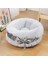 Gri Yuvarlak 60 cm Beş Renk Seçenekleri Kış Uzun Peluş Sıcak Kedi Yuva Yuvarlak Ilmek Güzel Köpek Yuva Derin Uyku Pet Yatak (Yurt Dışından) 5