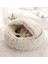 Açık Gri Uzun 65 cm Kış Yeni Stil Yumuşak Pet Yatak Yuvarlak Donut Peluş Sıcak Ev Yumuşak Uzun Peluş Yatak Kedi Yuvası Çanta Için 2 In 1 Kediler Kanepe Için Ürünler (Yurt Dışından) 4
