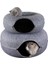 50CM Donut Pet Kedi Tüneli Interaktif Oyun Oyuncak Kedi Yatağı Çift Kullanımlı Gelincikler Tavşan Yatak Tünelleri Kapalı Oyuncaklar Kediler Evi Yavru Eğitim Oyuncak (Yurt Dışından) 5