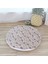 Kahve Paw M Çapı 47 cm Peluş Kedi Yatak Paspasları Yuvarlak Pet Yatak Kediler Için Küçük Köpekler Yumuşak Polar Pet Uyku Mat Yavru Köpek Yuvası Evcil Hayvan Yastığı Kedi Aksesuarları (Yurt Dışından) 1